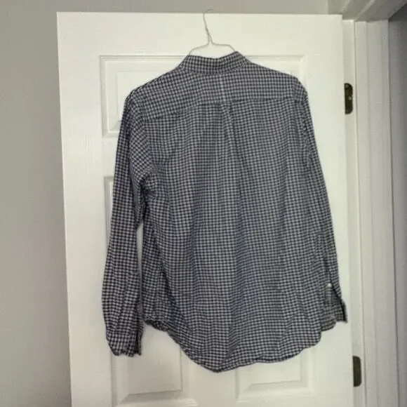 Ralph Lauren Shirt Mens Sz L Blue/White Gingham Checked Button Down Long Sleeve - Picture 2 of 4